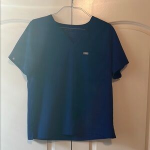 Figs Navy Blue Short Sleeve scrub top